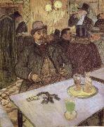 unknow artist, Lautrec-s Monsieur Boileau at the Cafe